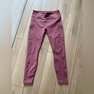 Fabletics Powerhold Mauve Leggings Sz L